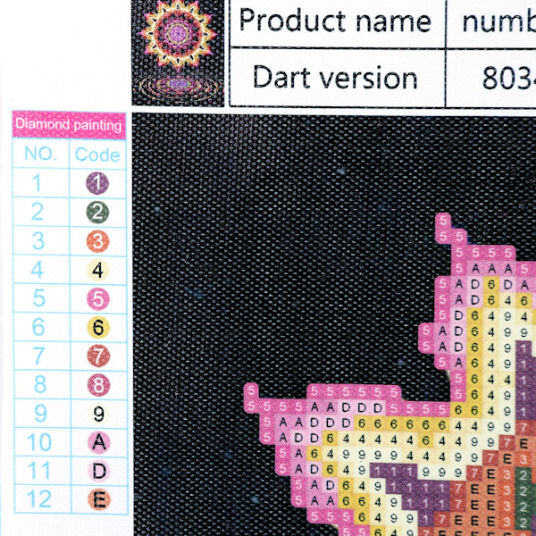 DIY Handgjord Strass Broderi Målning Korsstygnsats Hantverk Väggdekor (8034 Blomma)