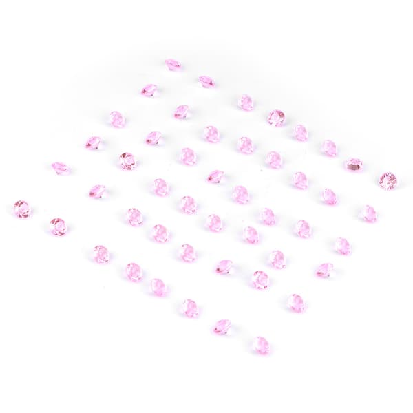 1000 stk 10 mm akrylperler til bryllupsfestdekorasjon DIY-pynttilbehør (rosa)