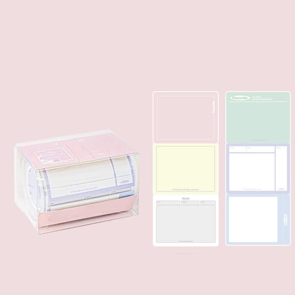 Rulle Tape Sticky Note Multipurpose Stærk Adhæsion Træk Ud Bærbare Rulle Sticky Notes til Køleskabsbeskeder Void