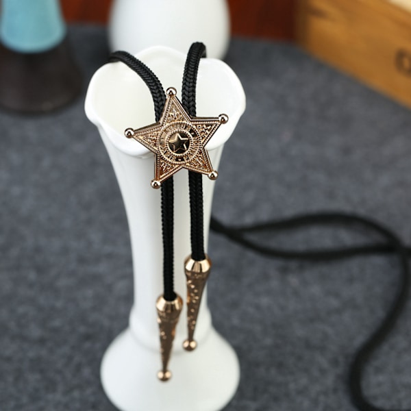 Bolo Tie Läder Halsband Western Halsband Kostym Accessorie B
