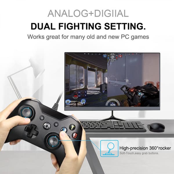 Kablet controller til Xbox One, USB-controller, Xbox One, Xbo Black 2