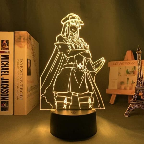 Attack on Titan 3D Anime Lampe Natt Levi Ackerman Illusjon N