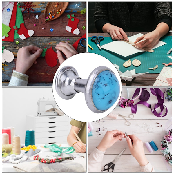 50 sarjaa pyöreitä turkoosi niitti nastat piikit vaatteet laukku kengät koriste DIY käsityö tarvikkeet1#