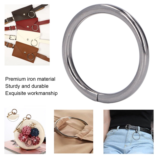 20 stk. metalringe 4x32mm jern robuste holdbare multifunktionelle udsøgte metal O-ringe Gray