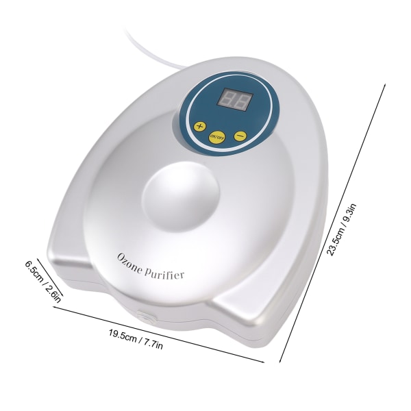 Ozon Generator 400mg/H Multifunktionell Bärbar Luftrenare med Timer för Hem Bil 10W EU-kontakt 220V