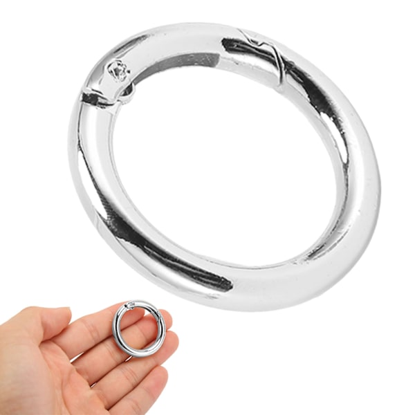 20 stk. fjederlåsringe - Moderne, elegante og innovative DIY kobberfjederlåsringe til halskæder, armbånd, ankelkæder og øreringe - Sølv
