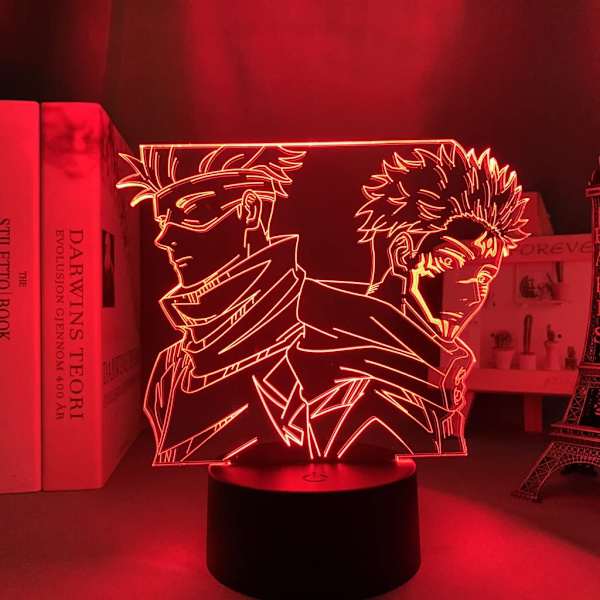 3D Illusion Jujutsu Kaisen LED Anime Lampa 16 Färger Ändra R