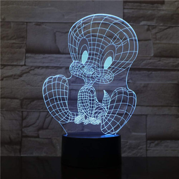 TweetyBird LED-nattlampa USB-sensor RGB-dekoration C