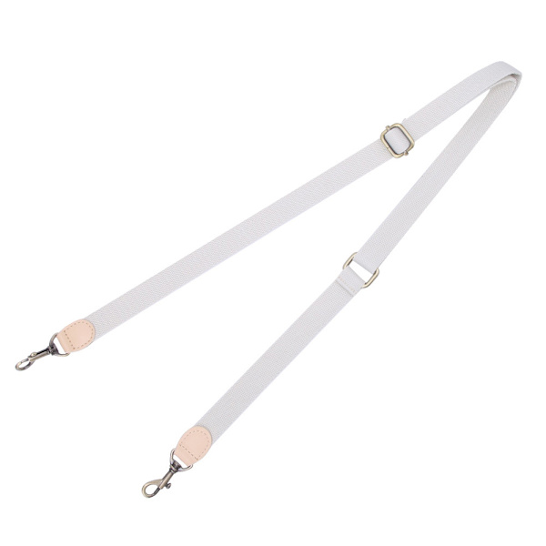 Handgjord DIY Patchwork Tillbehör Justerbar Crossbody Väska Läderrem för CBD065-066(Krämig Vit )