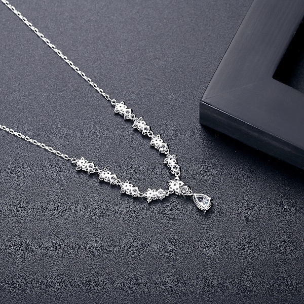 Bröllopsklänning Halsband Bröllop Tillbehör Blomma Zirkon Kvinna