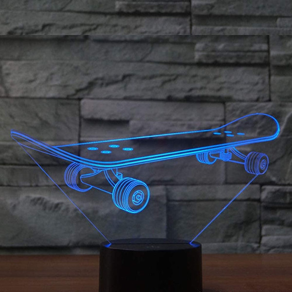 3D Optisk Illusion Mops Hund Sensor Natlampe med Smart Til