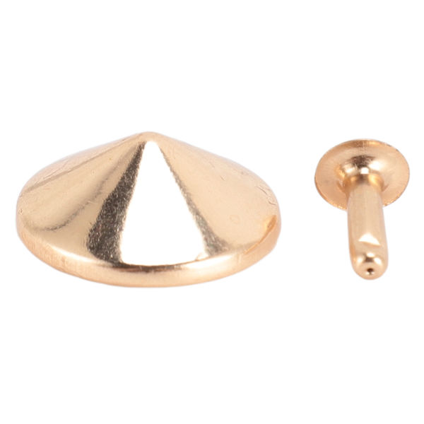100 set svampnitar nitar dubb 22mm DIY järnkon spikar och nitar svampspets huvudnit nitar dubb för reparation av väskor skor guld