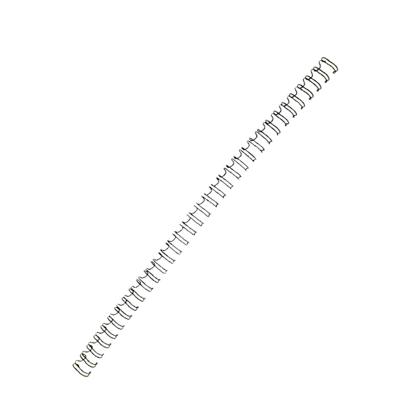 100 stk. 7,9 mm sorte A4-størrelse 34 tænder 3:1 dobbelt sløjfe ledninger bindende ledning kalender bindende jern