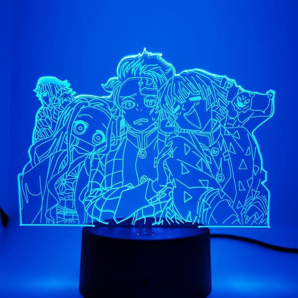 Demon Slayer Kamado Nezuko 3D Illusjon Nattlampe, Crea