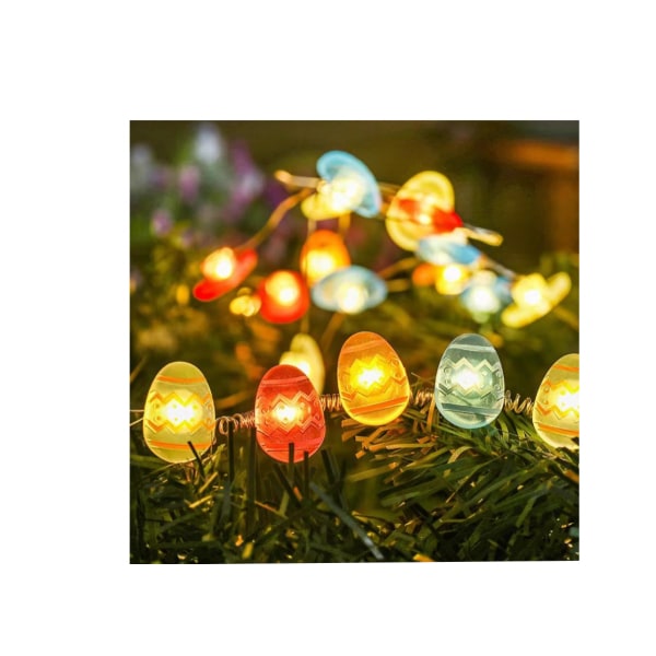 30 Kyckling & Påskägg Batteridriven Micro Led Inomhus Sil