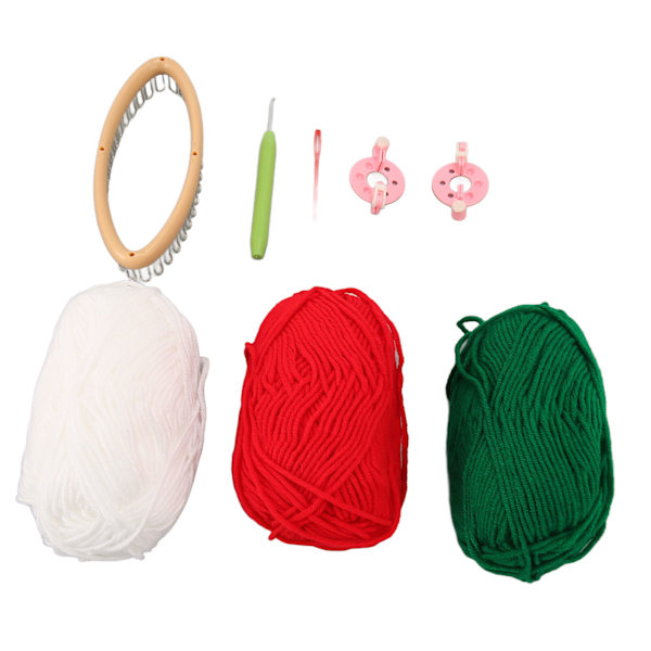 Sock Loom Kit 36 Pegs Stark Metall Enkel Användning Allmänt Använd Liten Stickning Loom Kit för Barn Familj DIY