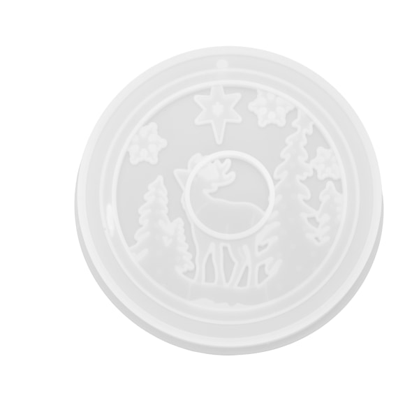 Silikoneform Resin Holdbar Blød Rivningsmodstand Resin Ornamentforme til DIY Håndværk Round Listing