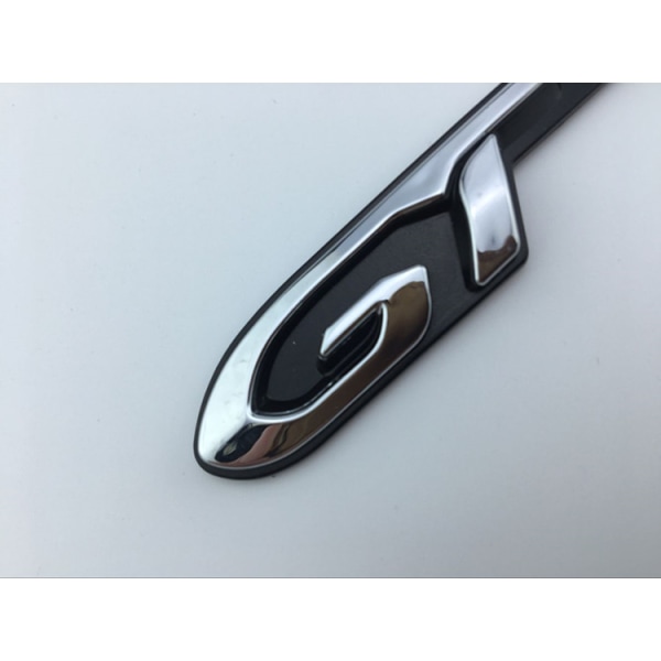 1 st GT Silver Black Red Metal Emblem för Peugeot 2008 3008 208 308 5008 508 108 RCZ