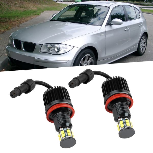2 kpl H8 120W Super Bright Angel Eyes Sumuvalon LED-lamput sopivat E82 E92 E93