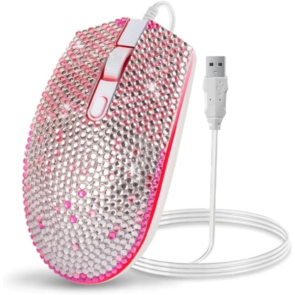 Rhinestone Wired Mouse Massage Fingertop Wired Mouse Tyst