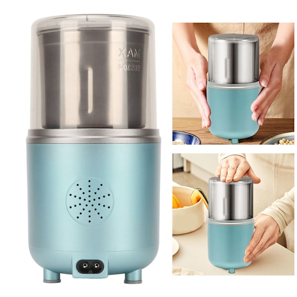 Elektrisk kaffekvern 200W Avtakbar separat design Liten bærbar krydderkvern for hjem 220V EU-plugg