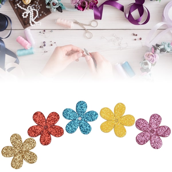 100 st färgglada dekorationsplaster Trim Applique DIY syplåster klädtillbehör (typ D)