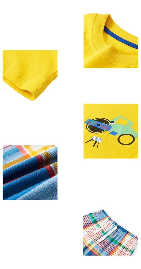 Barnpojkar Tecknad Kortärmad Pyjamas Set, S