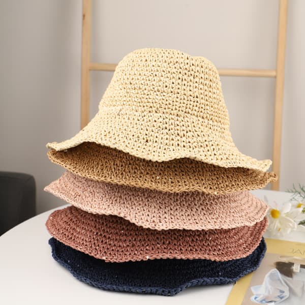 Slaprende Solhat med Bred Skygge, Foldbar og Pakkbar til Sommerstrand