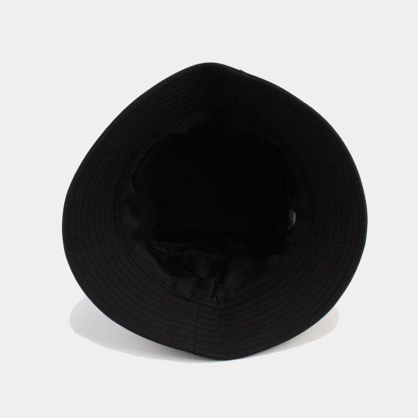 Svampbroderad Bucket Hat Cartoon Sun Hat Black