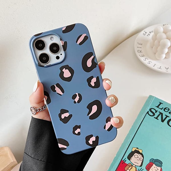 Kompatibel med iPhone 13promax Skal Söt, Leopard Skydd