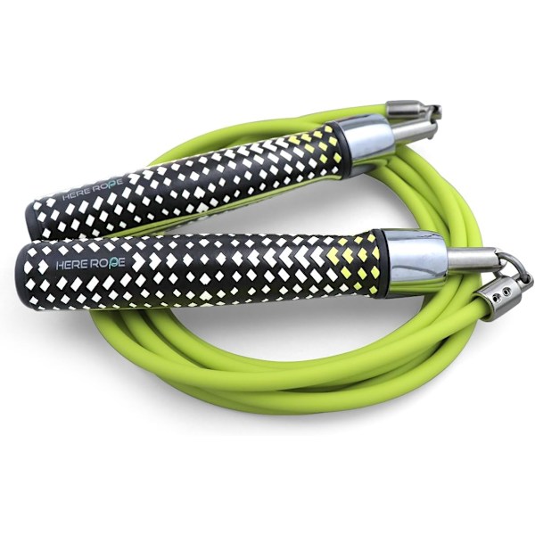 HEREROPE 1/4LB Viktad Hopprep för Hastighet, Cardio, Boxning & Träning, Hopprep med Kullager, Bekvämt & Ergonomiskt Grepp, Trasselfri Kabel M