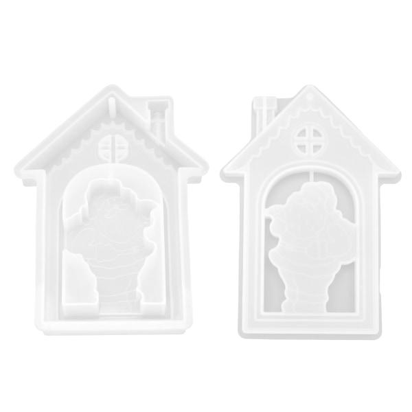 Silikoneform Resin Holdbar Blød Rivbestandig Resin Ornamentforme til DIY Håndværk The Snowman Domino