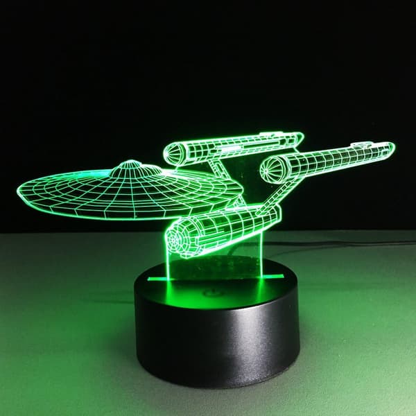 3D Illusionslampe b b-8 Robotter Natlampe 3D Natlampe til