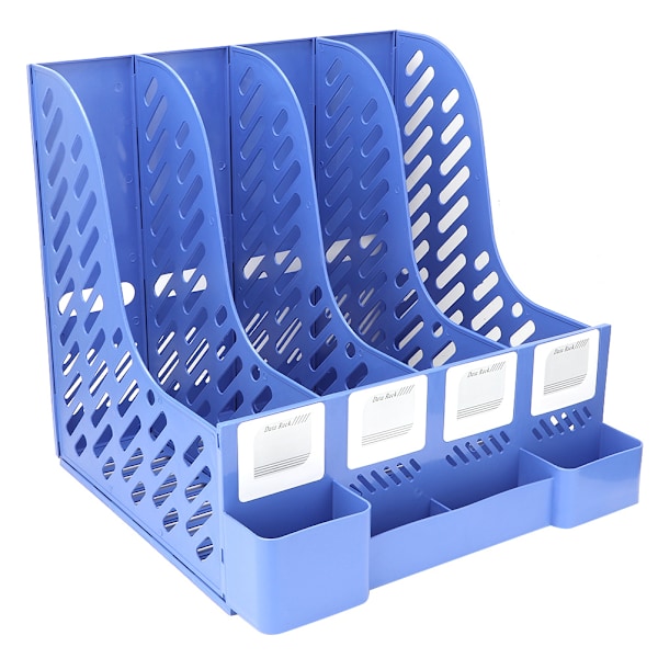Moderne kontor display magasin fil rack 4 rum arrangør skrivebord dokument sorter