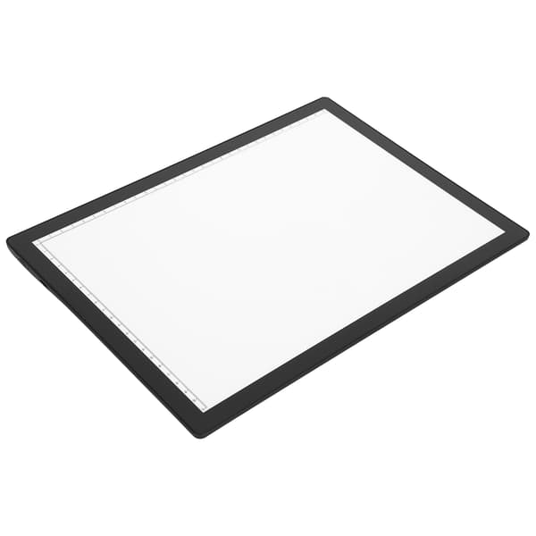 Genopladelig tegneplade A4 LED lys kopi håndskrift blok maling tilbehør sort