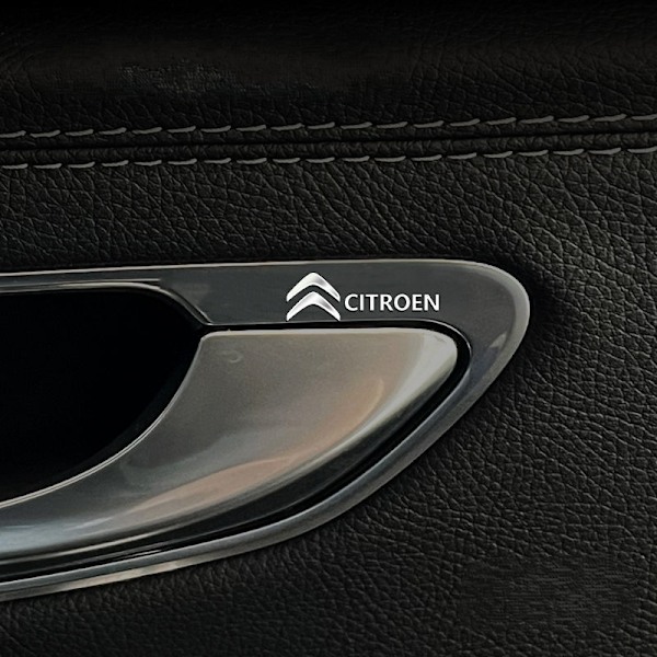 Auton metalliset autotarrat luovat auton logon koristeelliset tarrat personoidut tarrat-Citroen-Hopea/6 kpl