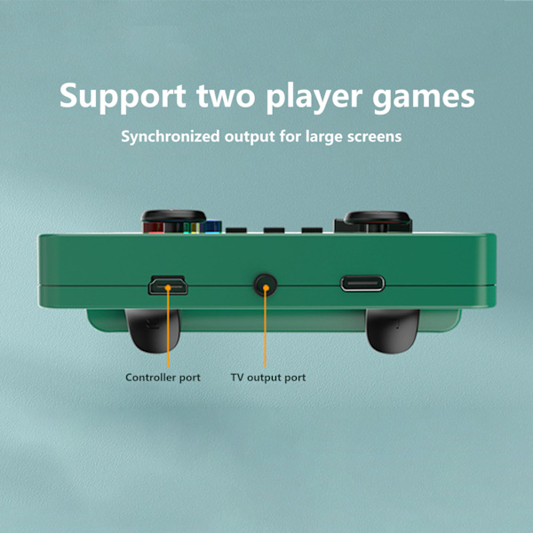 Håndholdt spillkonsoll Dual 3D joystick 3,5 tommers IPS-skjerm 11 simulator Retro bærbar spillkonsoll med 32 GB minnekort