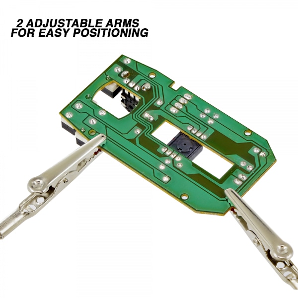 Förstoringsglasstativ med alligatorclips 5x förstoring