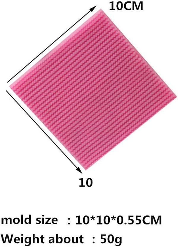 (Sæt med 4) Strikke Silikone Fondant Form/Strik Simpress Tex