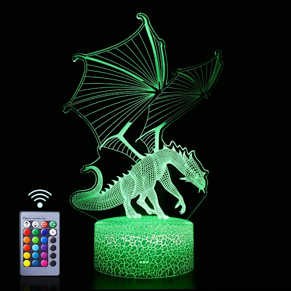 Dragon Illusion LED Lys, Spændende Julegave til Middelalderlige Drager Elskere