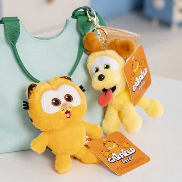 Klassinen Odie-avaimenperä, söpö piirretty avaimenperä, auton avaimen riipus, naisten käsilaukun lompakon riipus, yllätysjoulun, loma- ja syntymäpäivälahjat 15 cm Odie