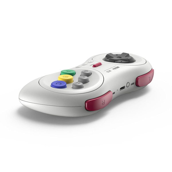 M30 Trådløs Bluetooth Controller Retro Gamepad til Switch, PC Windows, MacOS, Android, Raspberry Pi med Sega Genesis & Sega Mega Drive Style (Hvid White