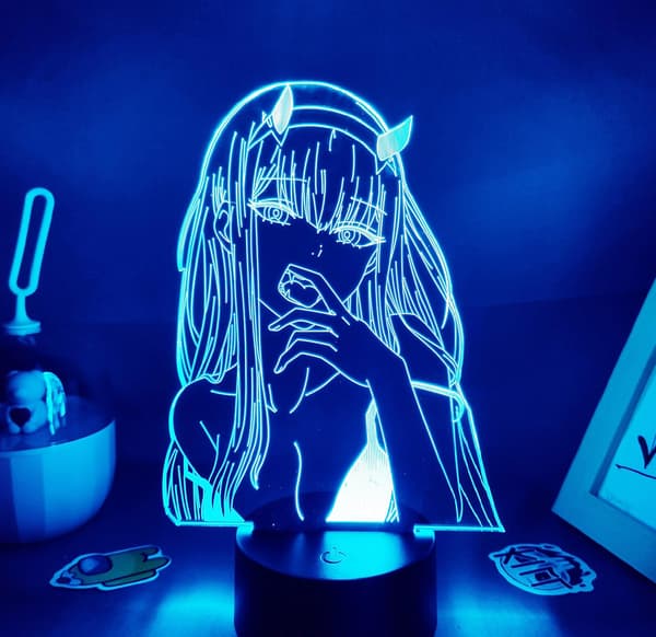 Vakker Gave 3D Nattlys Zero Two 002 Darling in The FR