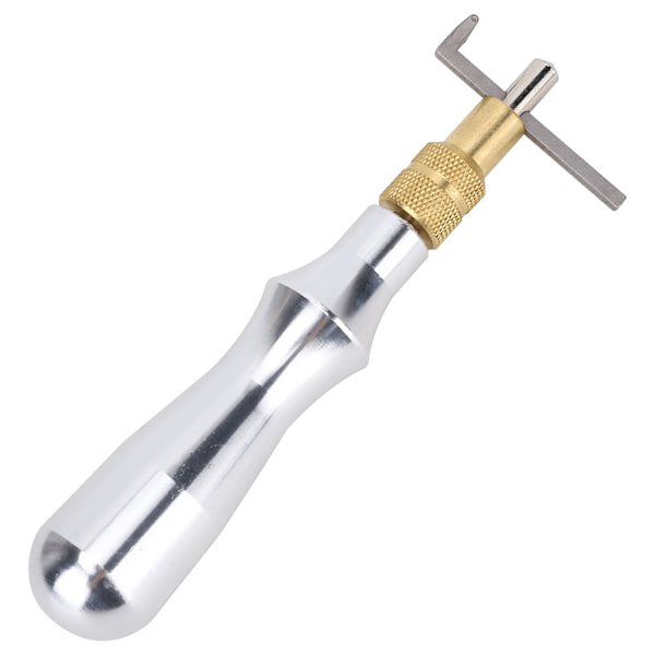 Læder syning riller værktøj aluminium legering håndtag riller 1mm professionel læder håndværk værktøj aluminium håndtag riller