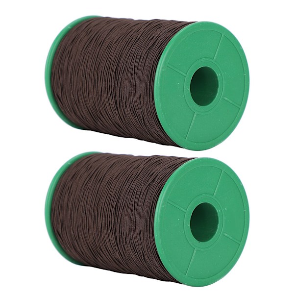 2 ruller elastisk snor perler tråd armbånd halskæde perlefremstilling sort 1mm 350meter/rulle