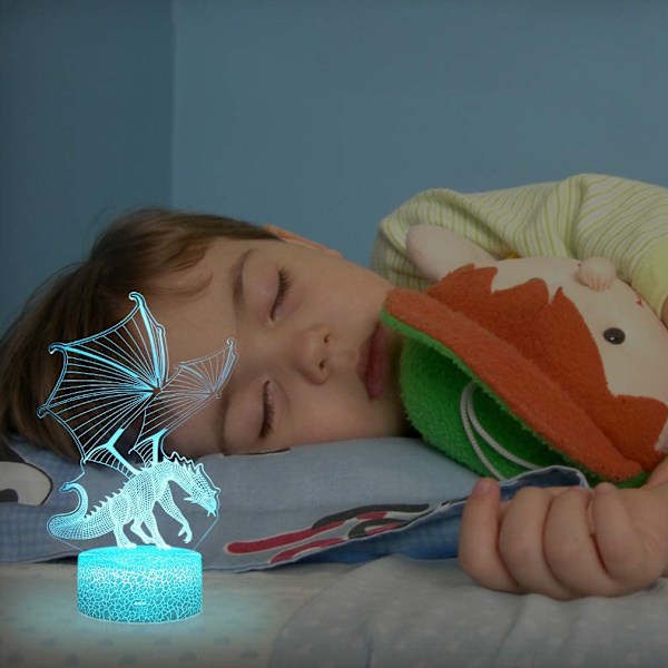 Dragon Illusion LED Lys, Spændende Julegave til Middelalderlige Drager Elskere