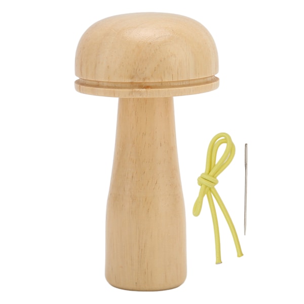 Darning Mushroom Kit Avtagbar Trä Darning Mushroom Nål Syverktyg för DIY Stickning Broderi