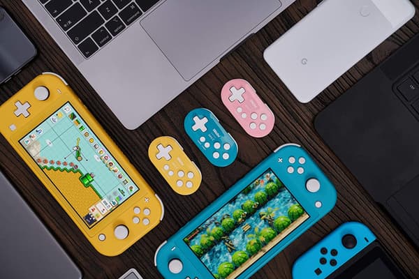 Zero 2 Bluetooth Gamepad Nøglering Størrelse Mini Controller til Yellow