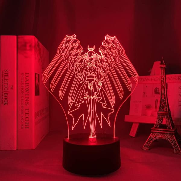3D Optisk Illusjon Nattlys Anime Fairy Tail 3D Lampe Erz