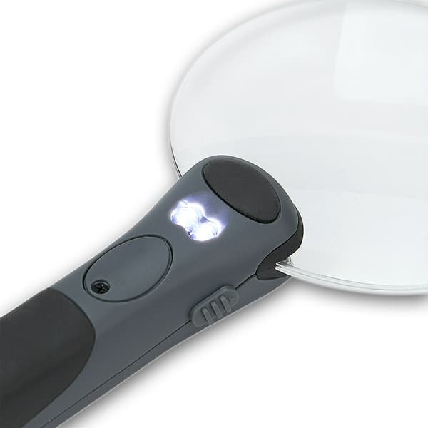 LED-upplyst 2,5x kraftfull kantlös akrylrundlupp
